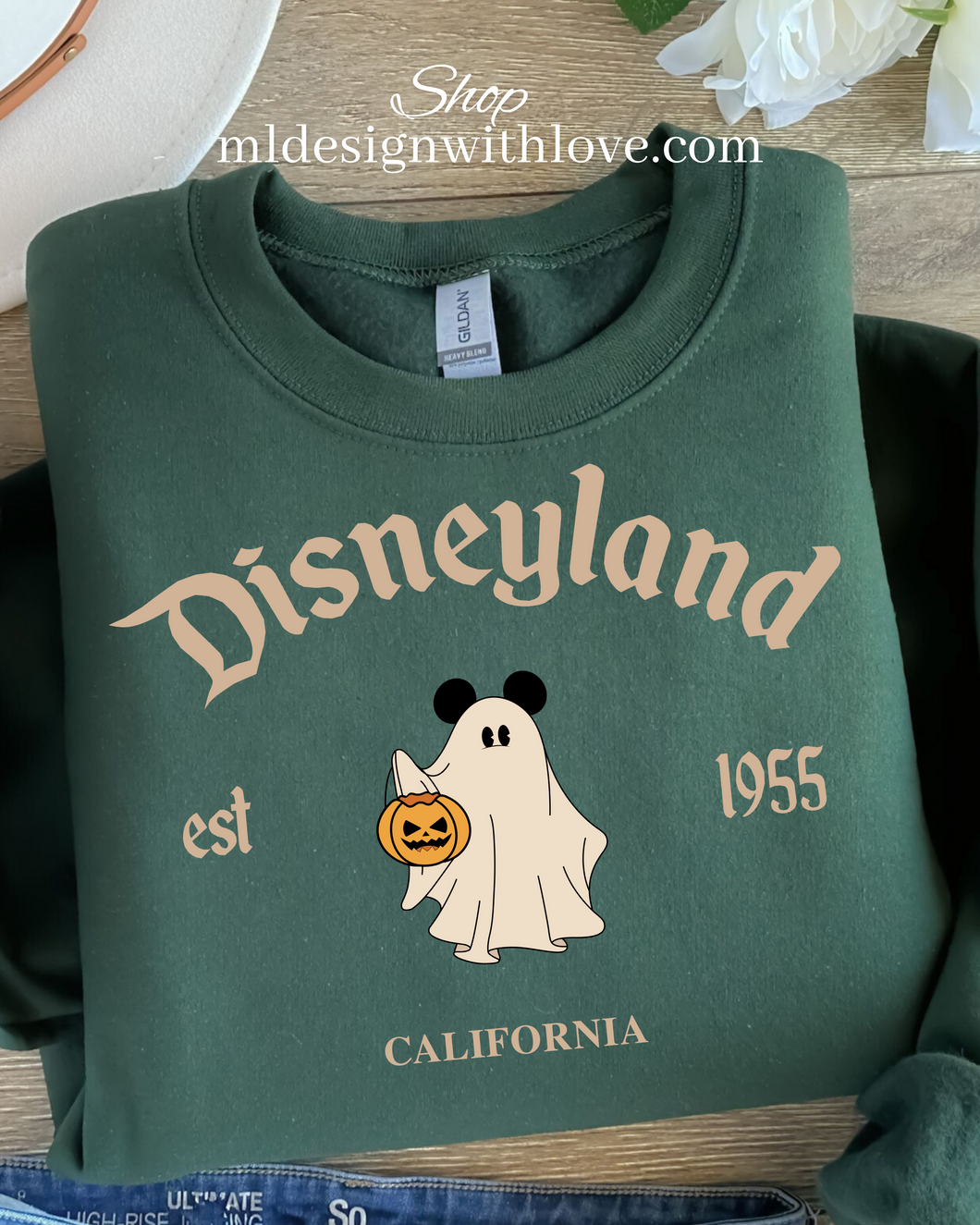 Green Disney Halloween Sweatshirt