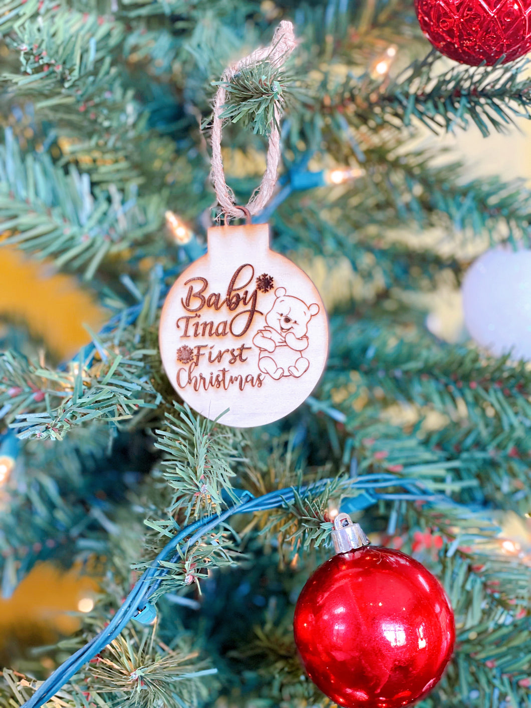 Custom Baby First Christmas Ornament